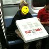 Photo: Don't Eat Pizza On The Subway Unless You're Going To Share